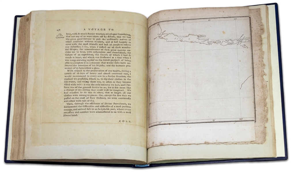 William Bligh 1792 First Edition of ''A Voyage to the South Sea'' -- The Thrilling Account of Bligh's 1789 Command of the HMS Bounty, Resulting in the Famous ''Mutiny on the Bounty''